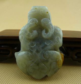 Chinese Classical Hand Carved Old Jade Beast Statue /10 - 015 photo
