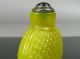 2 Chinese Snuff Bottles,  Egg Yolk Yellow Peking Glass And One Enameled Snuff Bottles photo 6