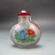 Fine Chinese Inside Hand Painted Peony Glass Snuff Bottle Incense Burners photo 1