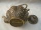 Chinese Old Tibet Brass Carved Ancient Teapot Buddha photo 2