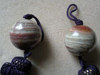 Japanese Agate Fuchin Hanging - Scroll Weight photo