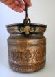 Antique Islamic (persian Or Afghan) Early 20th Century Copper Tinned Bucket. Middle East photo 3