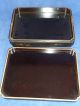 Stunning Antique Japanese Black And Gold Hand Painted Lacquer Box Boxes photo 4
