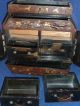 Antique Japanese Meiji Black And Gold Hand Painted Lacquer Cabinet Box Boxes photo 8