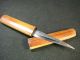 Vintage Tool Signed Japanese Forged Iron Kozuka Craft Samurai Knife Blade Katana photo 1