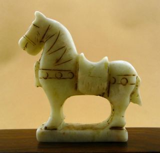 Chinese Classical Hand Carved Old Jade Horse Statue /10 - 003 photo