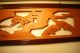 Japanese Hand Carved Ranma Xtra Long Wood Carved Transom Pine Trees & Crane 1 Other photo 5