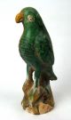 Three - Colour Glaze Ceramic Parrot Bird Statue Birds photo 1