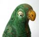 Three - Colour Glaze Ceramic Parrot Bird Statue Birds photo 7