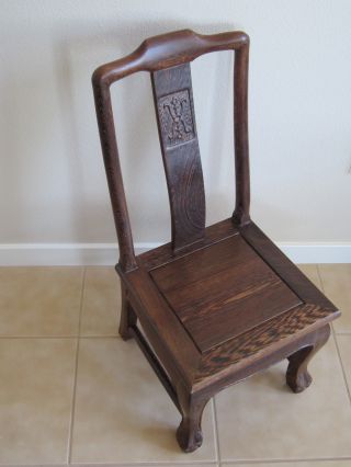 Chinese Rosewood Low Chair photo