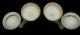 2 Japanese Oribe Handled Lidded Stoneware Bowls Fish Glazed Crazed Signed Glasses & Cups photo 5