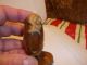 Carved Snuff Bottle - Fish And Lilly Pods - Brown Shaded Agate And Wood Root Base Snuff Bottles photo 4