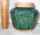 Antique Chinese Pottery Shiwan Jade Green Glazed Ginger Spice Preserve Jar Nr Pots photo 1