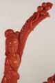 Huge Antique Chinese Carved Red Coral Statue,  Woman (quan - Yin) And Children Men, Women & Children photo 9