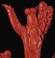Huge Antique Chinese Carved Red Coral Statue,  Woman (quan - Yin) And Children Men, Women & Children photo 10