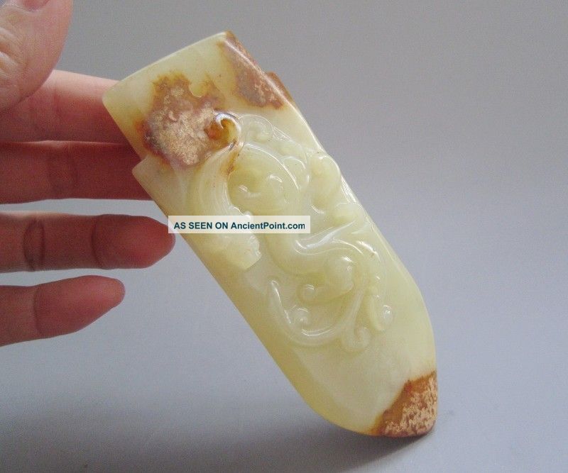Antique Chinese Old Jade Carved Chi Dragon Carving Nr Other photo
