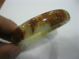 Chinese Hand Carved Jade Bangle/inner Diameter 59mm photo