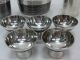 Japanese Fablous Unused Sake Pots & Sake Cups Made Of Pure Tin Other photo 7
