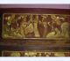 3pcs Antique Chinese Gold Gilt Wood Panel With Opera Characters Other photo 2