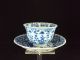 A Chinese Porcelain Cup And Saucer,  Kangxi Period,  Flowers Other photo 2