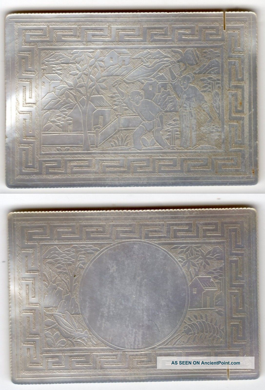 Rectangular Chinese Mother Of Pearl Gaming Counter Circa 1780 - 1800.  (06) Other photo