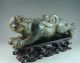 1490g Antique Chinese Hetian Jade Tiger Beast Statue Other photo 2
