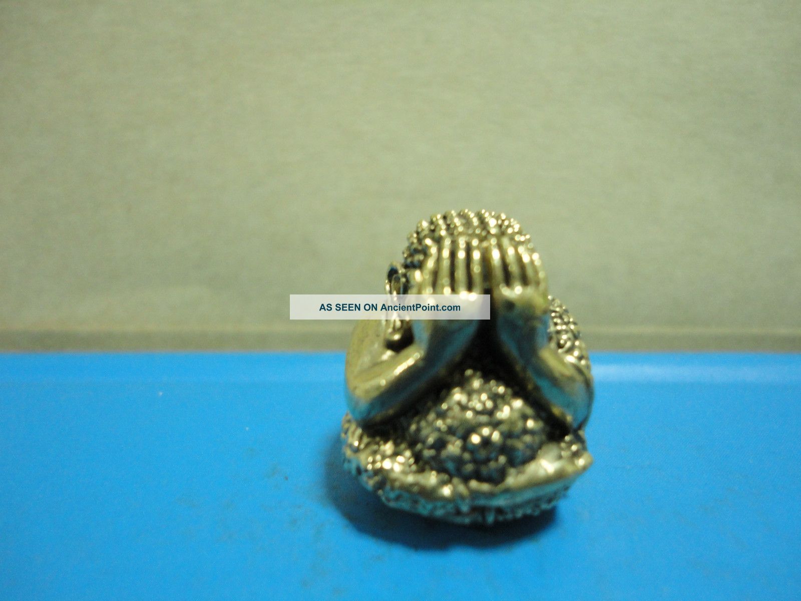 Phra Pidta Wealth Lucky Protect Safe Charm Thai Amulet Amulets photo
