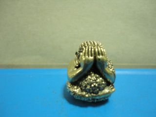 Phra Pidta Wealth Lucky Protect Safe Charm Thai Amulet photo