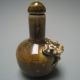 19th.  C Sauce Glaze Bottom Wealth Chi Tiger Porcelain Snuff Nr Snuff Bottles photo 4