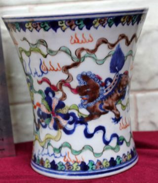 China ' S Old Rare Pen Container photo