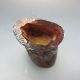 Old Antiques Chinese 100% Ox Horn Hand Pine Tree Dragon Jiao Cup Nr/pc2035 Other photo 4