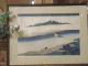 Asian Woodblock Of Mount Fugi - Vintage - Framed Matted - Artist Signed Piece Paintings & Scrolls photo 1