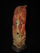 Scarce Red Soapstone Carving/statue Happy Fisherman Beaming Man W/ Fish And Pole Men, Women & Children photo 1