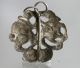 1900s Antique Chinese Solid Silver Pendant Shaped Like A Flower Branch Other photo 2