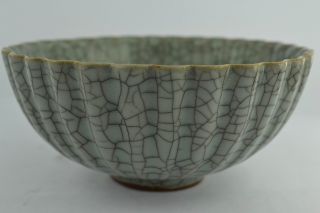 Asian Old Collectibles Decorated Wonderful Handwork Porcelain Falbala Big Bowl photo