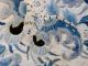 Antique Chinese 1800 - Th Blue Silk Panel. Robes & Textiles photo 7