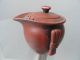 Chinese Red Enameled Pottery Old Exquisite Unique Fancy Style 3 Teapots photo 2