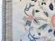 Antique Chinese 1700th White Silk Peony Panel.  (second Of Pair) Robes & Textiles photo 2