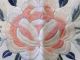 Antique Chinese 1700th White Silk Peony Panel.  (second Of Pair) Robes & Textiles photo 6