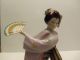 Tokutaro Tamai,  Maiden Of The Fluttering Fan,  Rare,  1984 Franklin Porcelain Statues photo 2