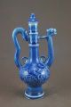 Unique Chinese Monochrome Blue Glaze Porcelain Dragon&phoenix Wine Pot Pots photo 1