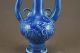 Unique Chinese Monochrome Blue Glaze Porcelain Dragon&phoenix Wine Pot Pots photo 8
