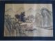 Chinese Antique Signed Watercolor Painting / Old Unique Asian Landscape Paintings & Scrolls photo 3