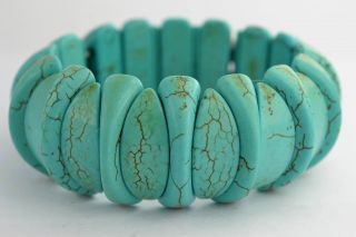 Asian Old Collectibles Decorated Wonderful Handwork Turquoise Bracelet Aaaaa photo