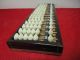 Japanese Antiques Wooden Calculator Abacus Traditional Item Kanji 008 Other photo 5