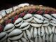 Antique Tibetan Asian Pill Box Hat Cowrie Shells Turquoise Coral Bead Chips Tibet photo 5