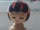 Vintage Kokeshi Doll Hand Hewn And Painted With Japanese Script Other photo 4