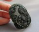 Chinese Hetian Black Green Jade Carved Tiger Pendant Nr Other photo 1