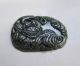 Chinese Hetian Black Green Jade Carved Tiger Pendant Nr Other photo 5