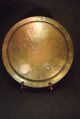 An Antique Islamic/iranian Brass With Silver Inlay Plate Middle East photo 4